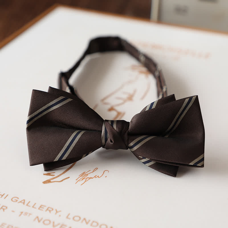 Men's Vintage Floral Pattern Wedding Suit Bow Tie - Style #5 - image 7