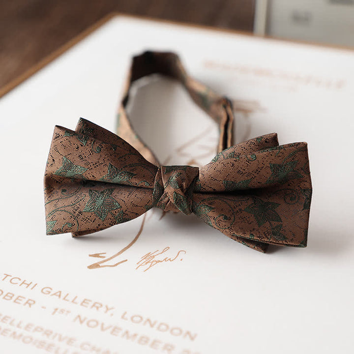 Men's Vintage Floral Pattern Wedding Suit Bow Tie - Style #9 - image 11