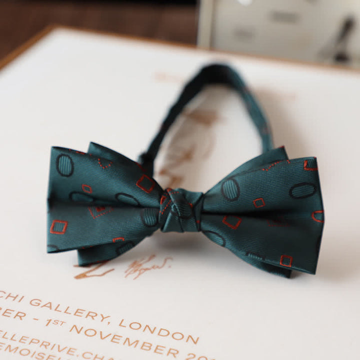 Men's Vintage Floral Pattern Wedding Suit Bow Tie - Style #12 - image 14