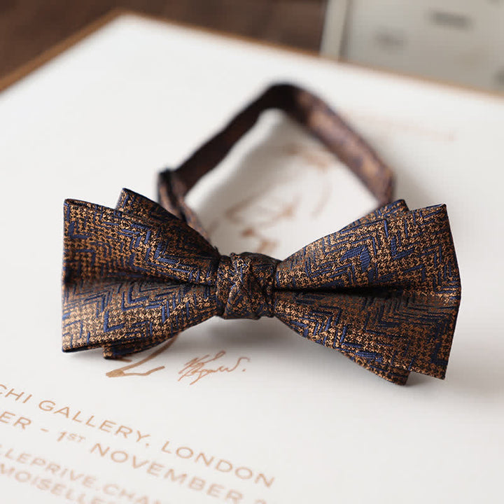 Men's Vintage Floral Pattern Wedding Suit Bow Tie - Style #15 - image 17