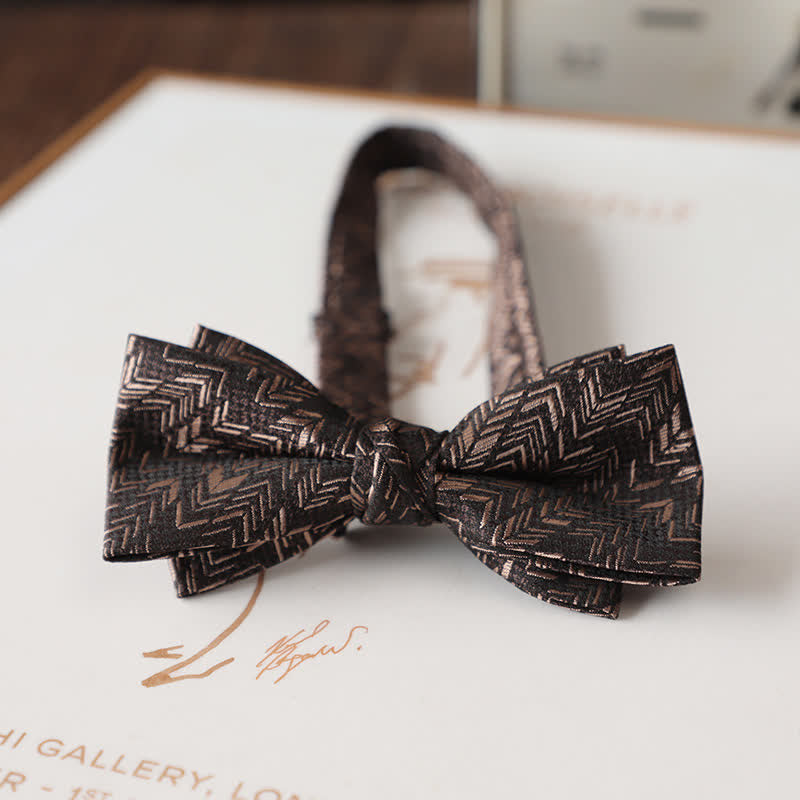 Men's Vintage Floral Pattern Wedding Suit Bow Tie - Style #14 - image 16