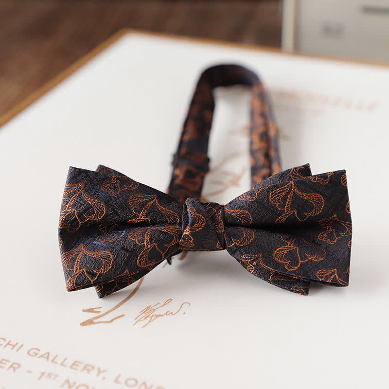 Men's Vintage Floral Pattern Wedding Suit Bow Tie - Style #23 - image 25