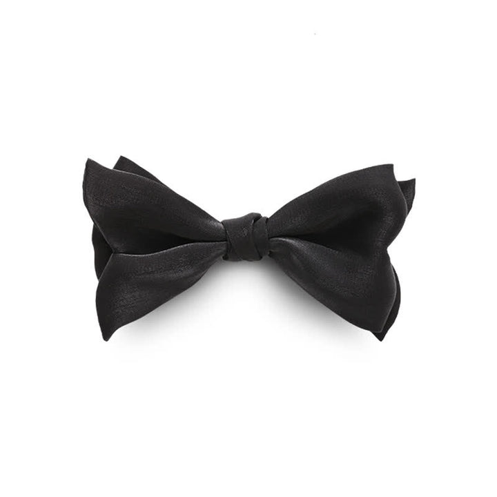 Men's Shining Fish Tail Shape Wedding Suit Bow Tie - Black - image 10
