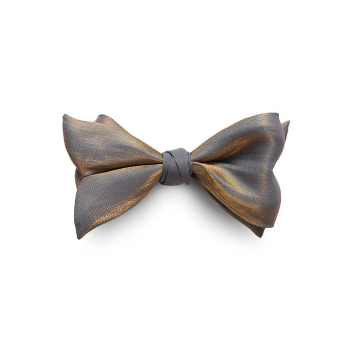 Men's Shining Fish Tail Shape Wedding Suit Bow Tie - Gray - image 0
