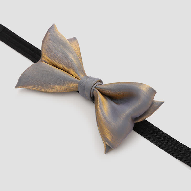 Men's Shining Fish Tail Shape Wedding Suit Bow Tie - image 6