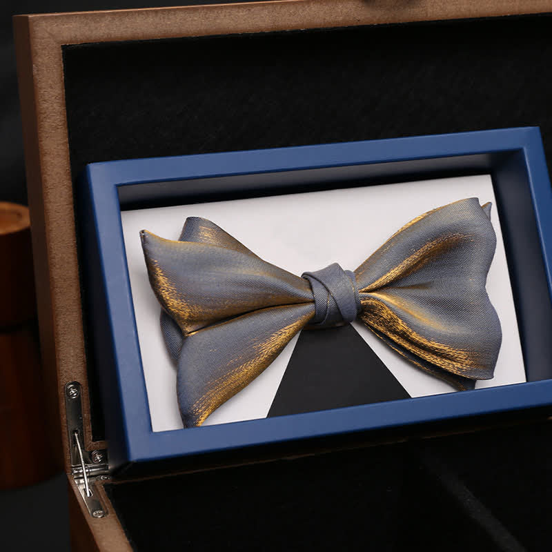 Men's Shining Fish Tail Shape Wedding Suit Bow Tie - image 4