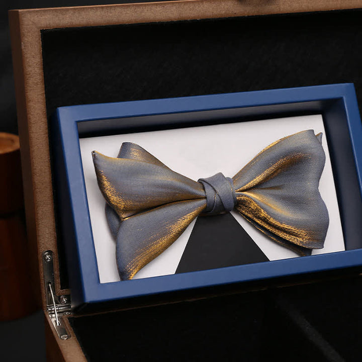 Men's Shining Fish Tail Shape Wedding Suit Bow Tie - image 4