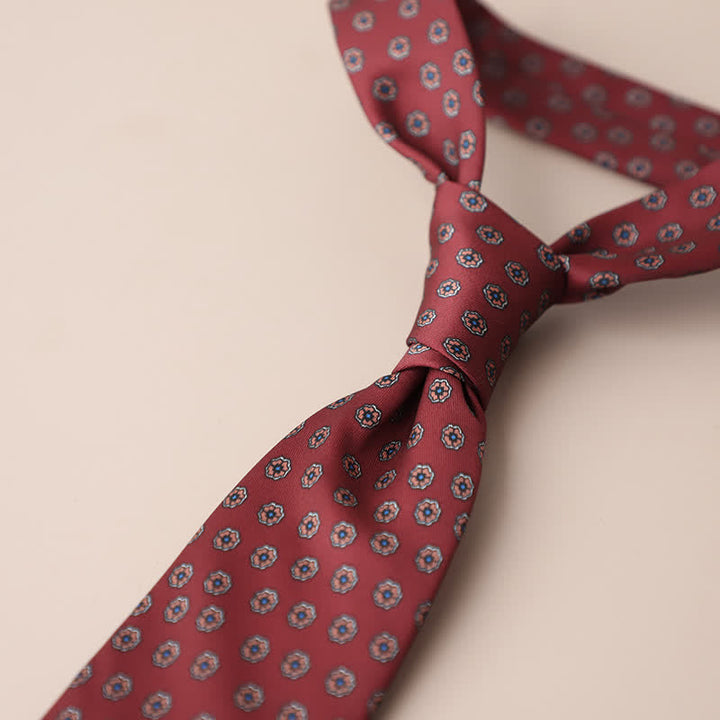 Men's Retro Elegant Neckwear Floral Pattern Necktie - Style #18 - image 22