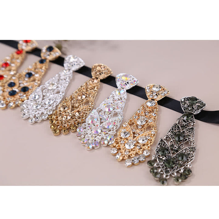 Men's Rhinestone Crystal Short Tie Glitter Wedding Necktie - image 3
