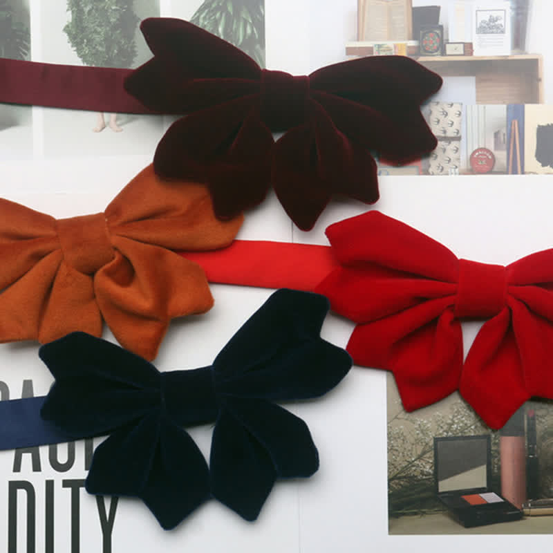Men's Retro Velvet Unique Butterfly Knot Bow Tie - image 0