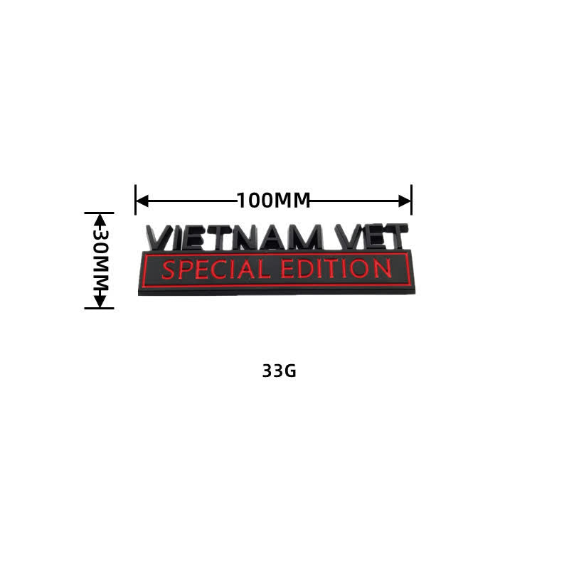 VIETNAM VET EDITION Metal Sticker Car Badge - image 4