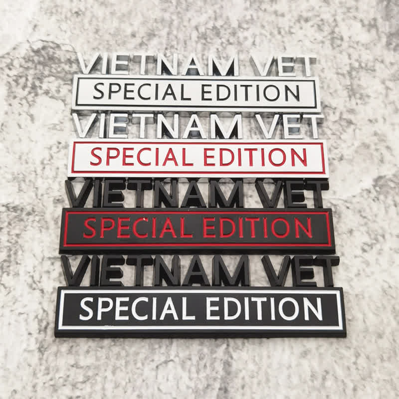 VIETNAM VET EDITION Metal Sticker Car Badge - image 0