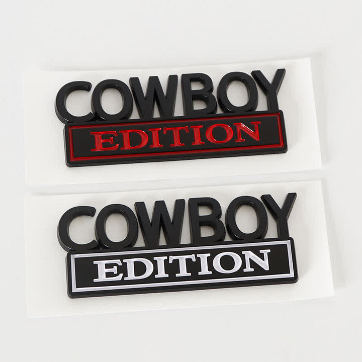 COWBOY EDITION ABS Sticker Emblem Car Badge - image 0
