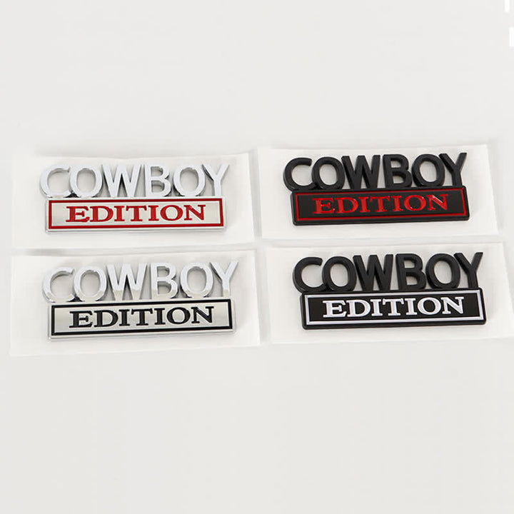 COWBOY EDITION ABS Sticker Emblem Car Badge - image 1