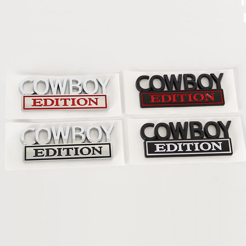 COWBOY EDITION ABS Sticker Emblem Car Badge - image 1