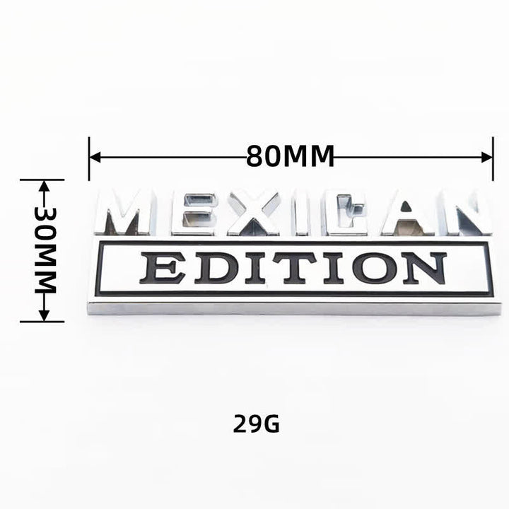 MEXICAN EDITION Metal Sticker Car Badge - image 3