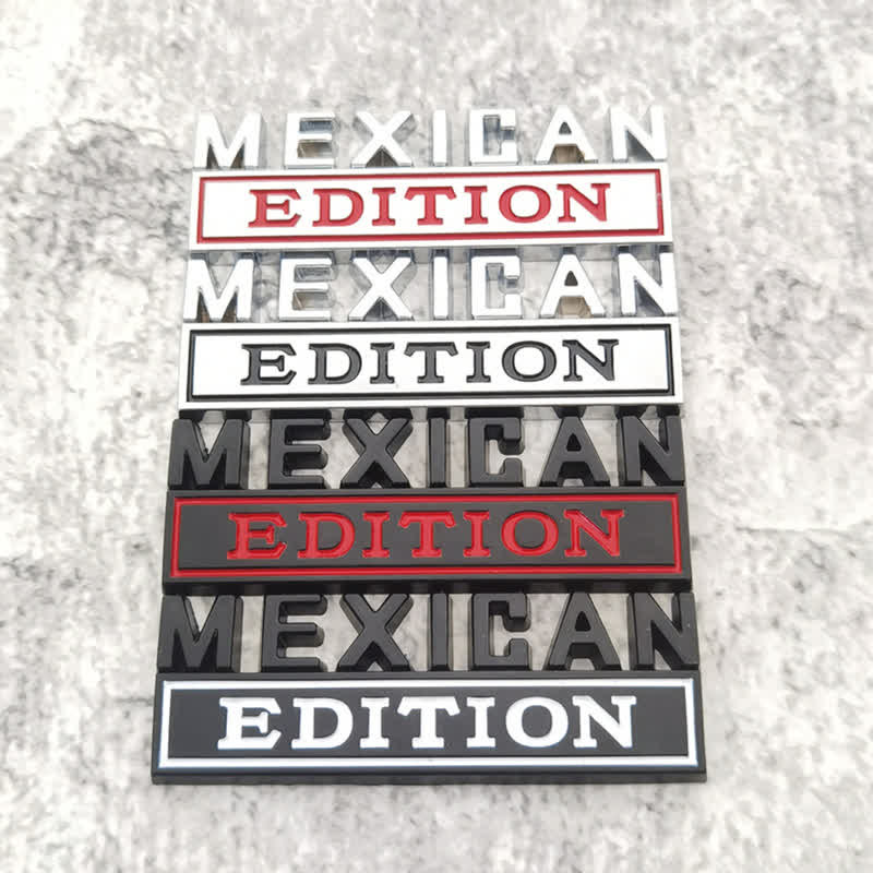 MEXICAN EDITION Metal Sticker Car Badge - image 0