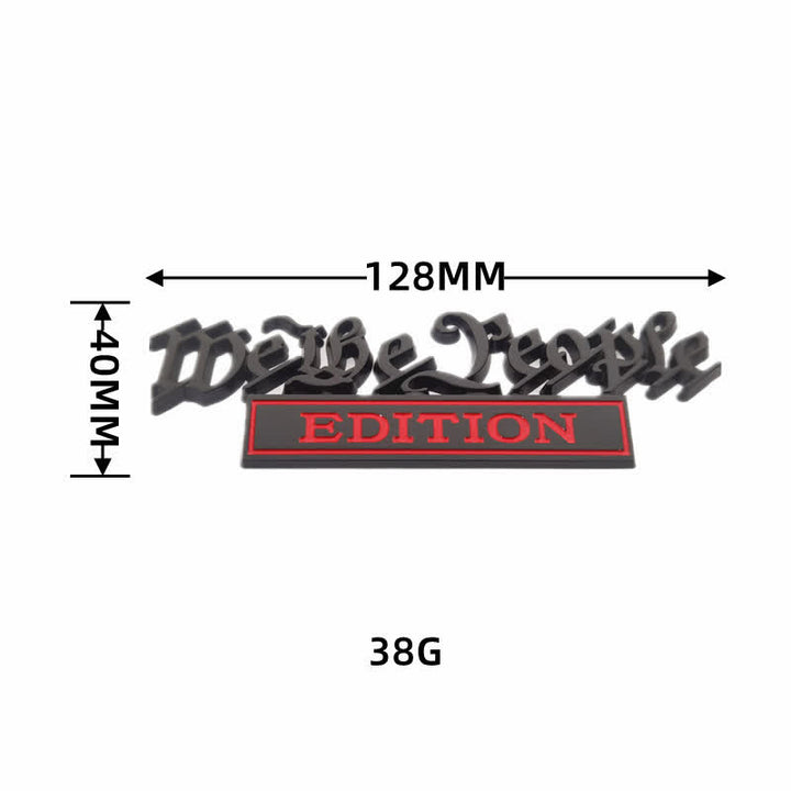 We The People EDITION Metal Sticker Car Badge - image 5