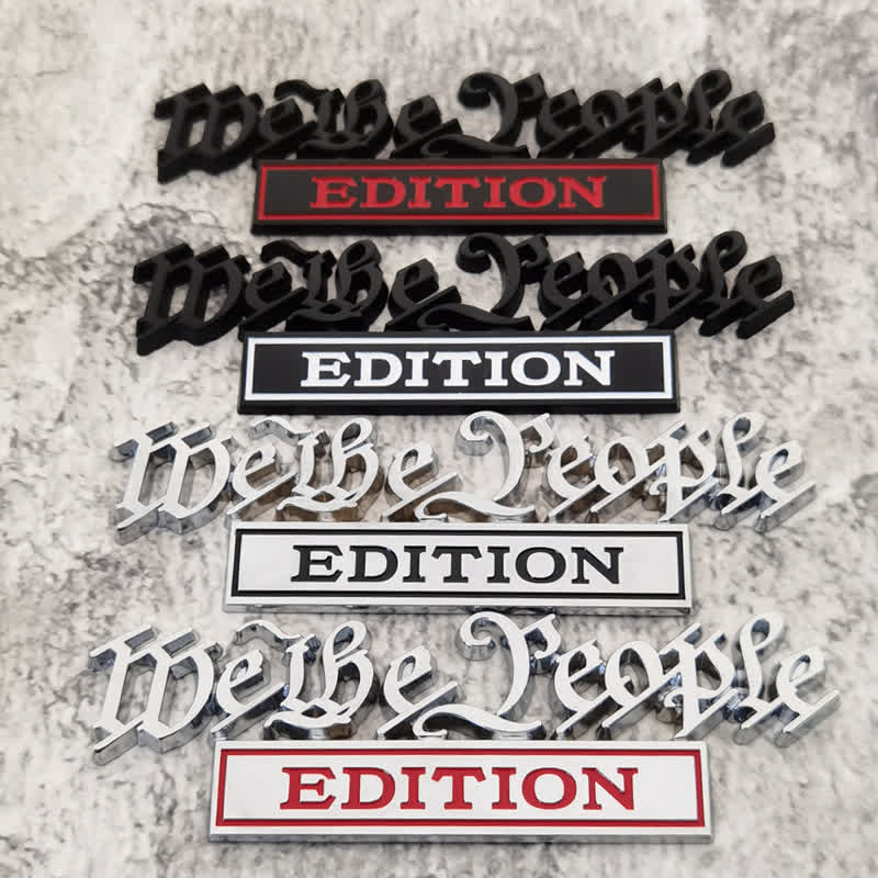 We The People EDITION Metal Sticker Car Badge - image 0