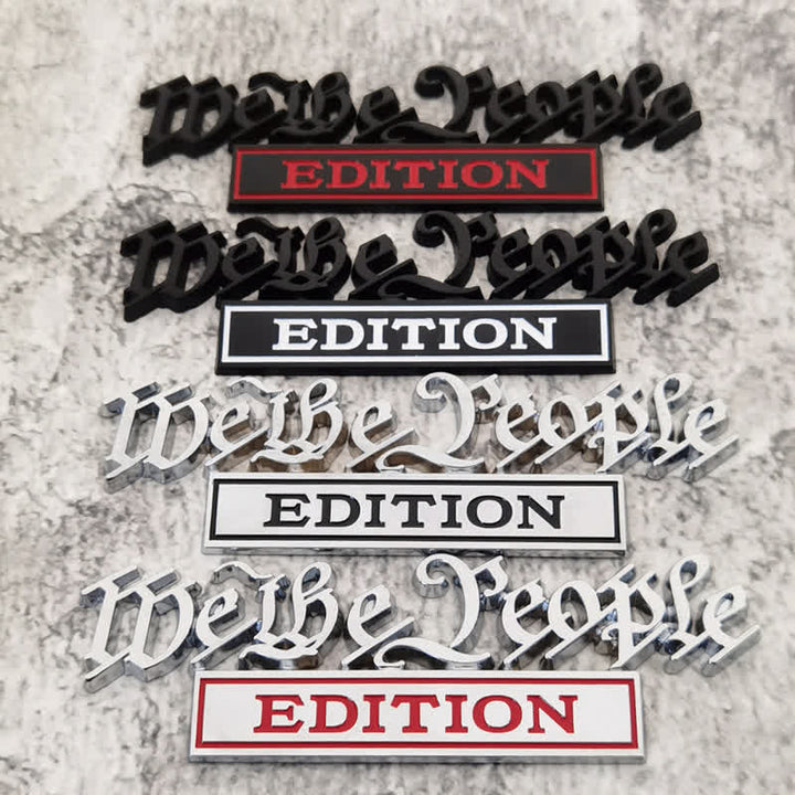 We The People EDITION Metal Sticker Car Badge - image 0