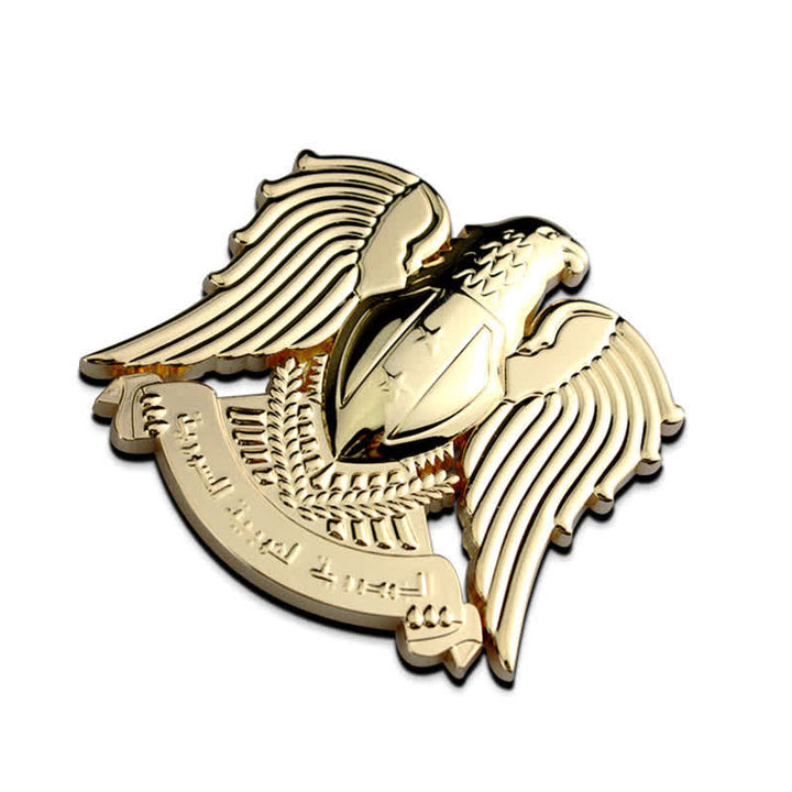 Eagle Totem Falcon Metal Sticker Car Badge - Stick - Gold - image 8