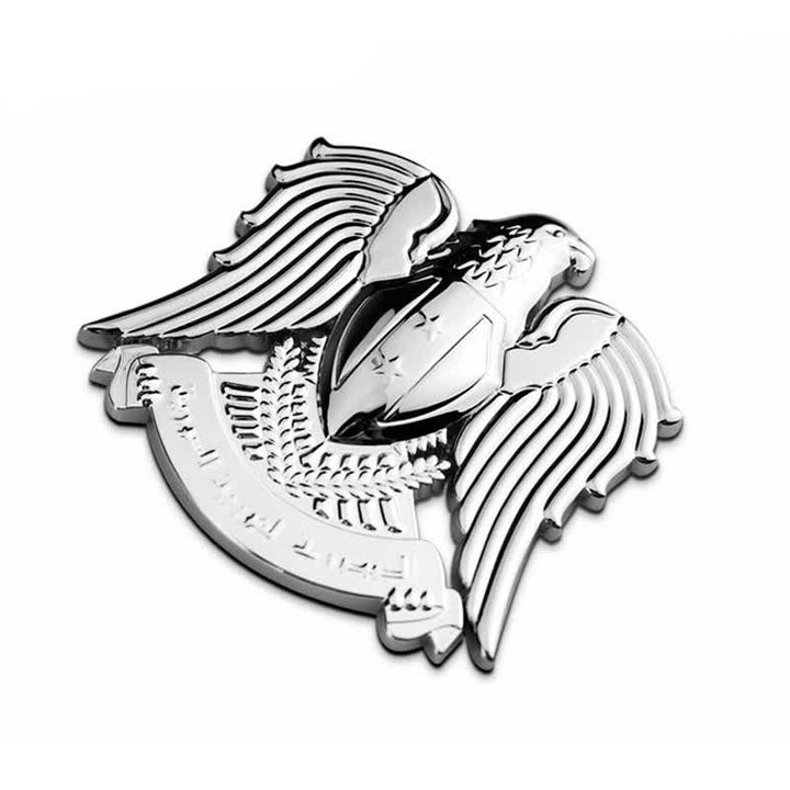 Eagle Totem Falcon Metal Sticker Car Badge - Stick - Silver - image 9