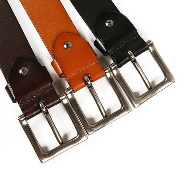 Unisex Punk Style Skull Star Rivets Leather Belt - image 7