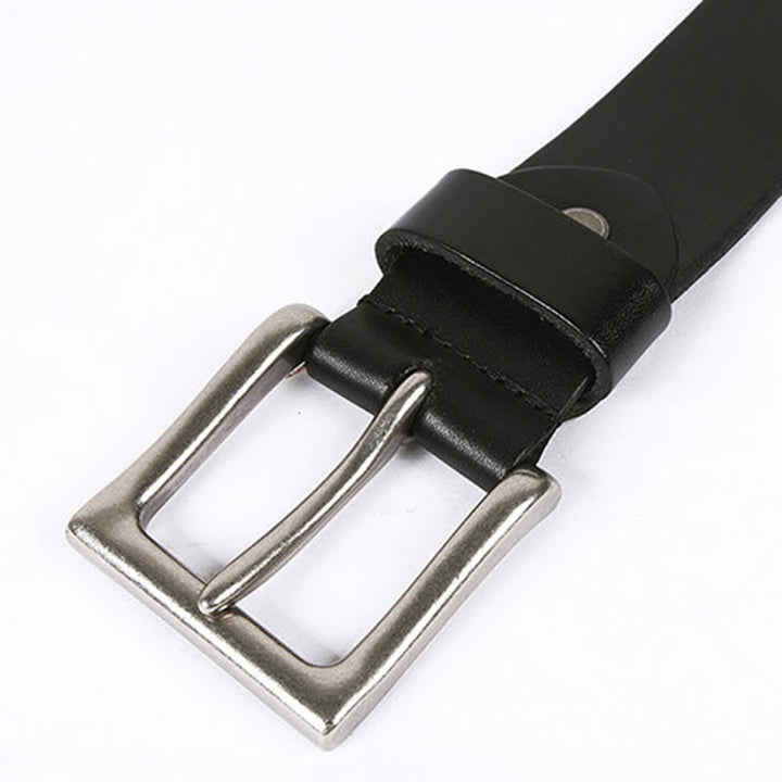 Unisex Skull Head Rivets Cross Studded Leather Belt - image 10