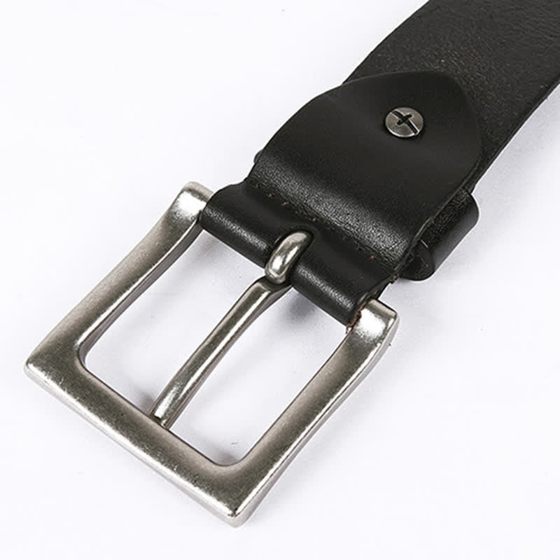 Unisex Skull Head Rivets Cross Studded Leather Belt - image 11