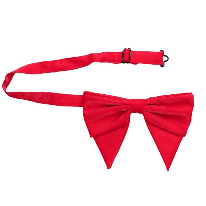 Men's Gloss Double Layered Oversized Pointed Bow Tie - image 3