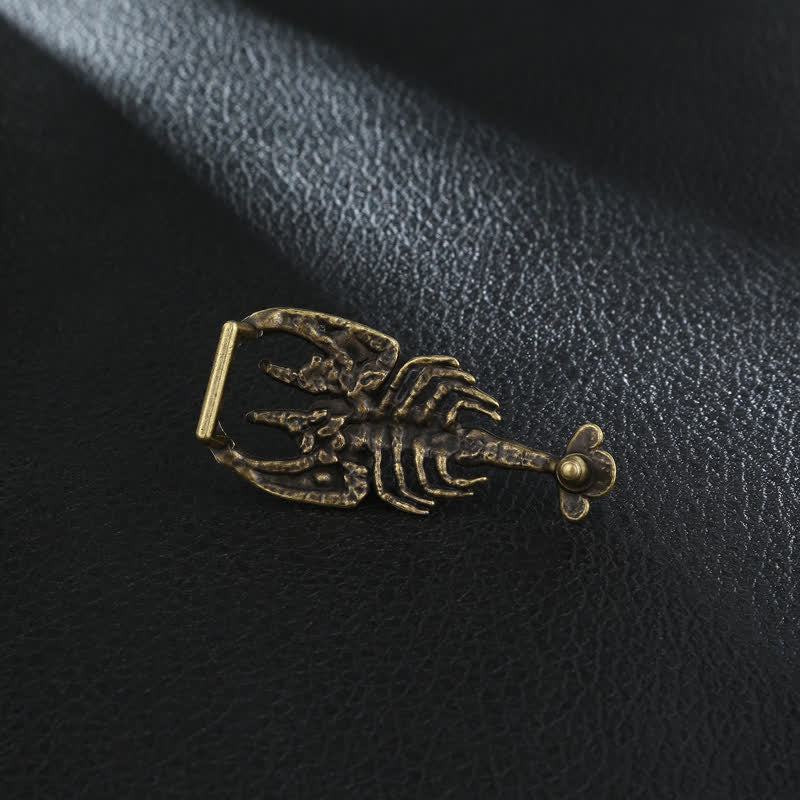 Men's DIY Animal Mini Scorpion Buckle Leather Belt - image 1