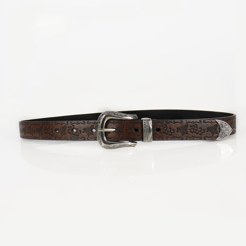 Women's Fairycore Printed Butterfly Thin Leather Belt - image 5