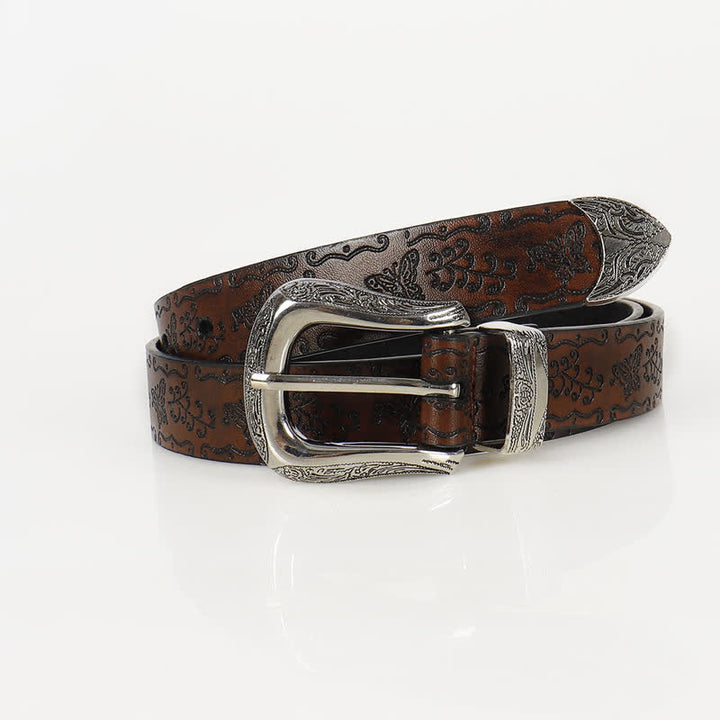 Women's Fairycore Printed Butterfly Thin Leather Belt - image 6