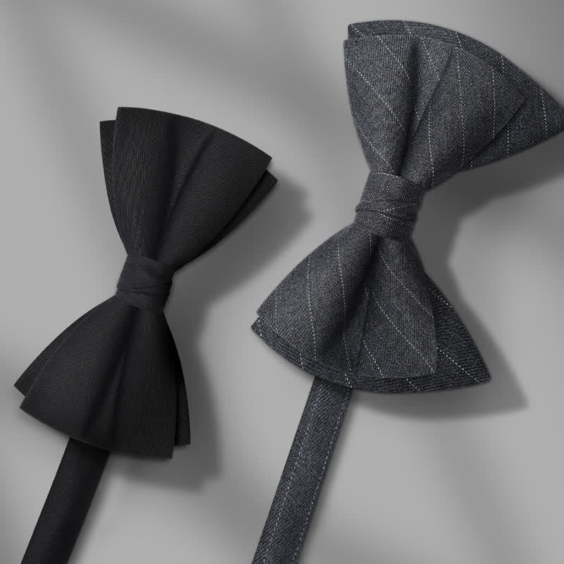 Men's Elegant Large Classic Oversized Pointed Bow Tie - image 1