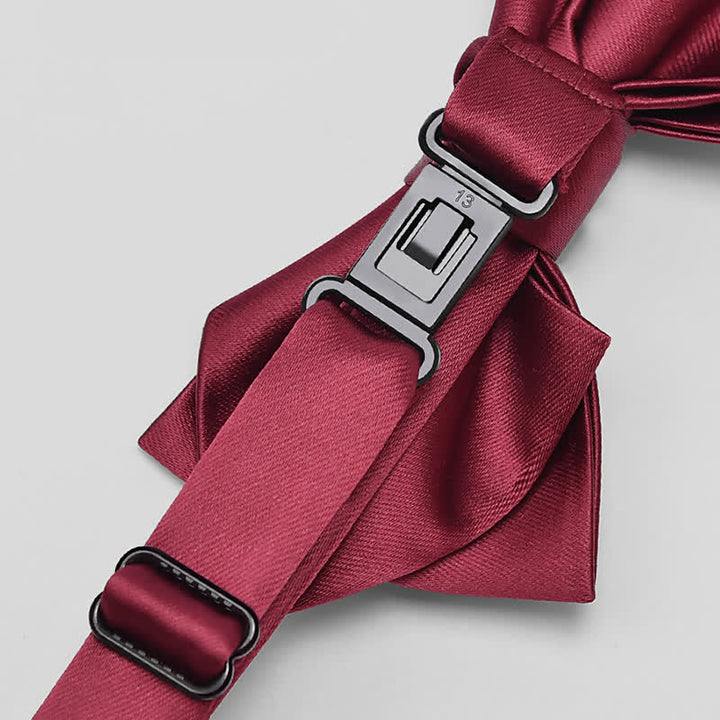Men's Unique Irregular Double Layered Pointed Bow Tie - image 3