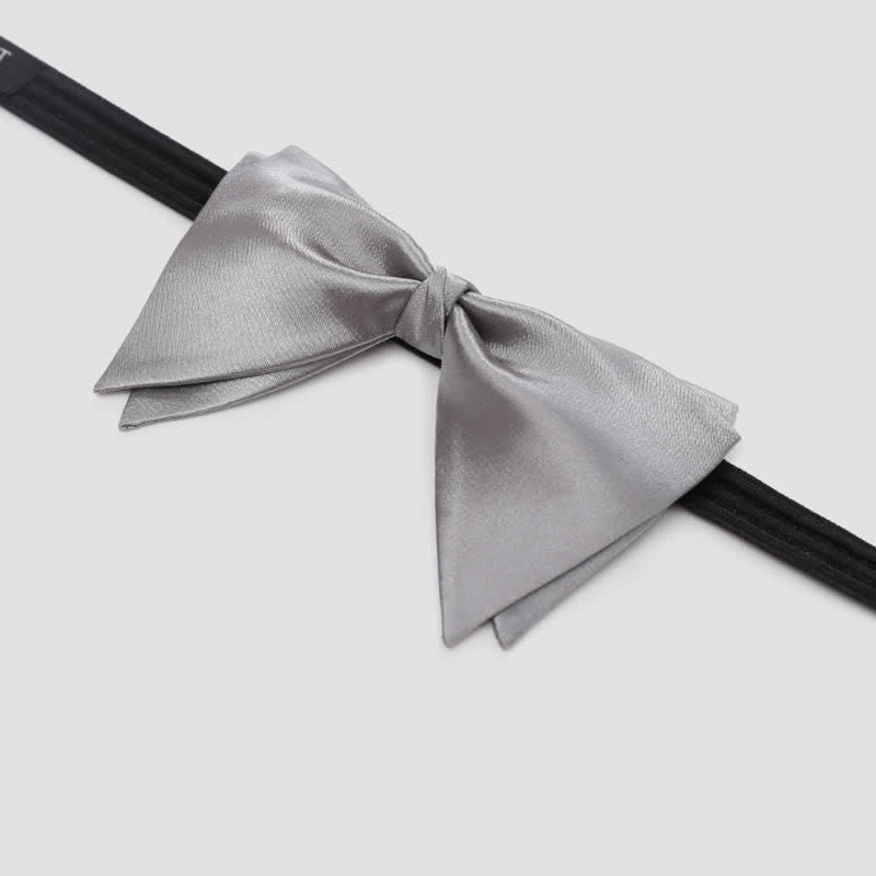 Men's Graceful Wedding Groom Oversized Pointed Bow Tie - image 8