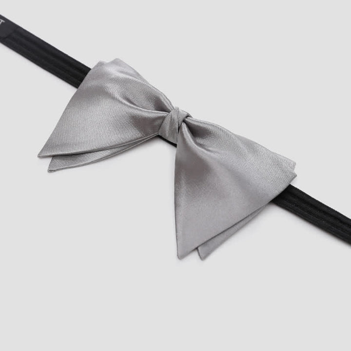 Men's Graceful Wedding Groom Oversized Pointed Bow Tie - image 8