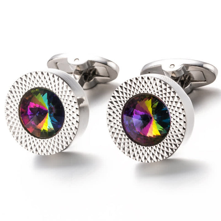 Men's Alluring Gemstone Crystal Cufflinks - image 17