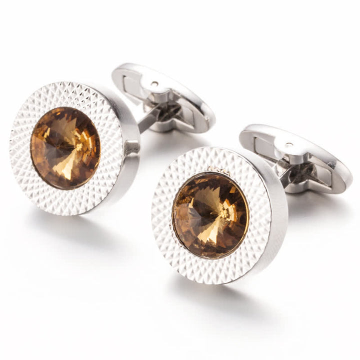 Men's Alluring Gemstone Crystal Cufflinks - image 11