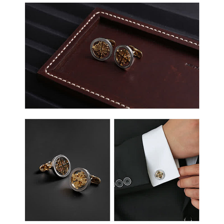 Men's Luxury Simple Gentleman Shirt Cufflinks - image 3