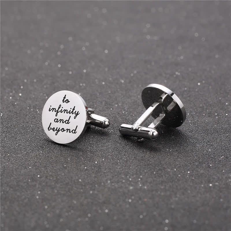 Men's I Love You To Infinity And Beyond Cufflinks - image 3