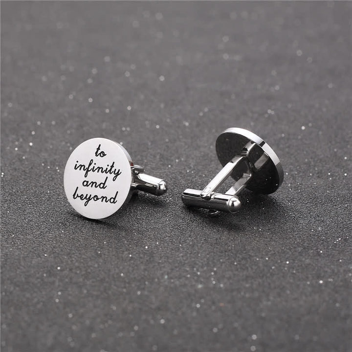 Men's I Love You To Infinity And Beyond Cufflinks - image 3