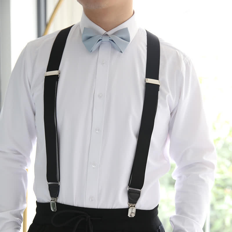 Men's Classic Simple Solid Color Wedding Bow Tie - image 1