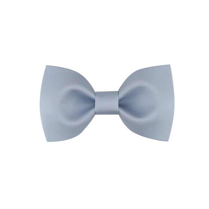 Men's Classic Simple Solid Color Wedding Bow Tie - Style #1 - LightSkyBlue - image 17
