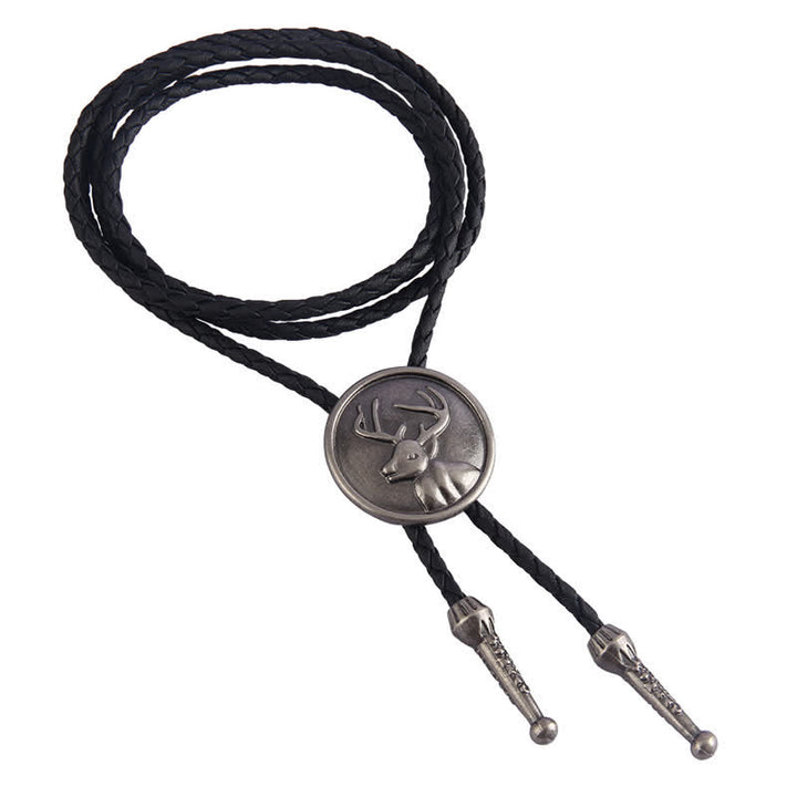 Western Deer Head Cowboy Rodeo Bolo Tie - image 7