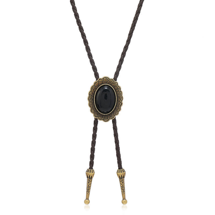 Stunning Western Replica Stone Bolo Tie - image 6