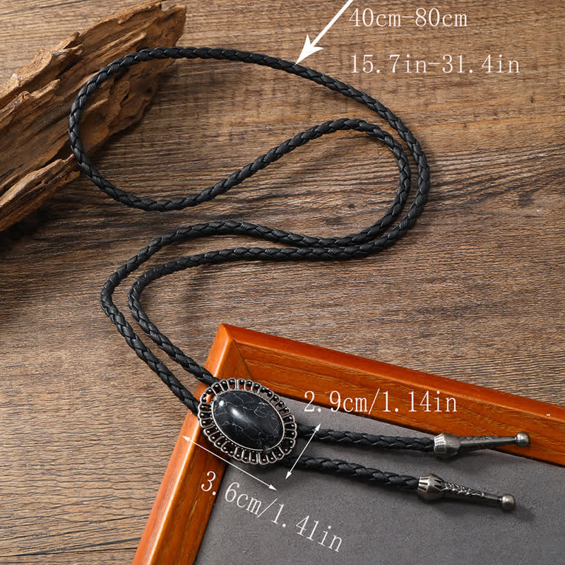Stunning Western Replica Stone Bolo Tie - image 7