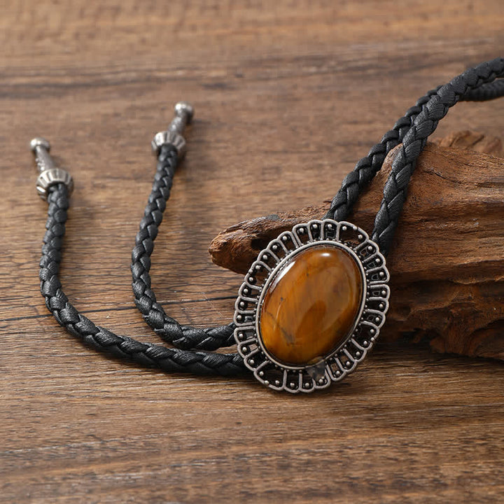 Stunning Western Replica Stone Bolo Tie - Tiger Stone - image 10