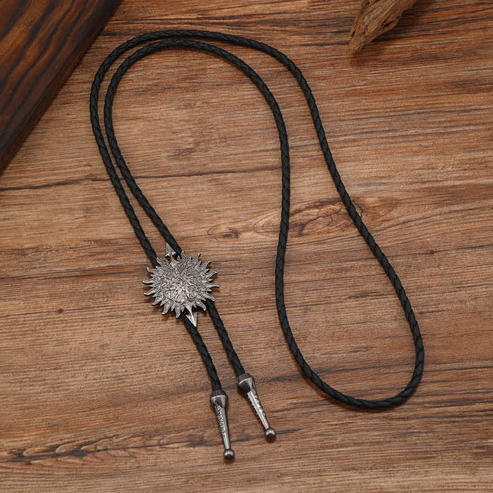 Vintage Sunflower Arrow Design Bolo Tie - image 5