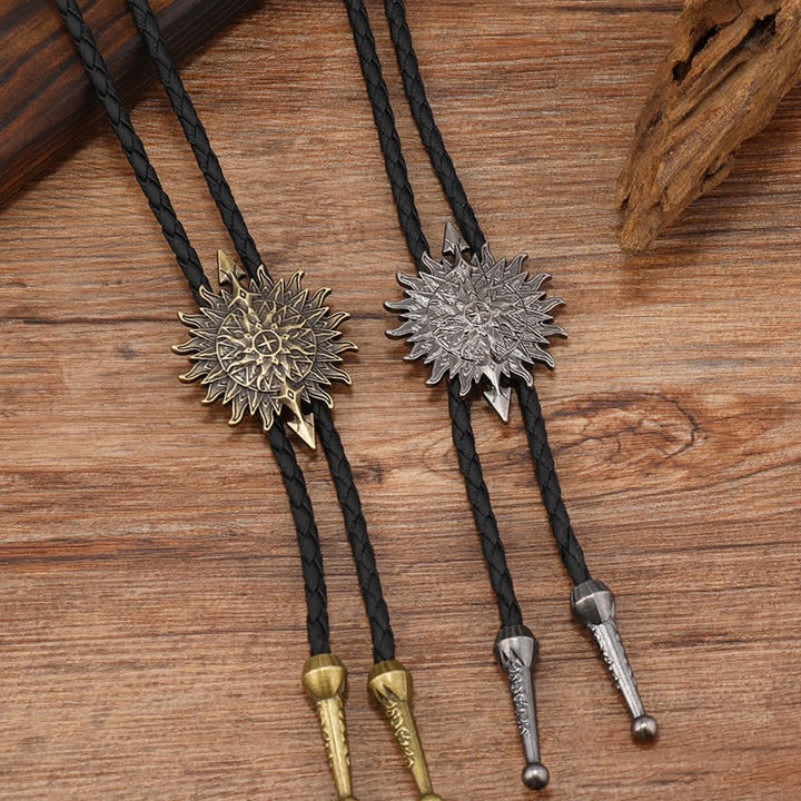 Vintage Sunflower Arrow Design Bolo Tie - image 0